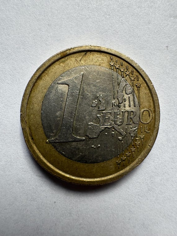 2002 1 Euro Coin – Mint Mark R – Collectible Numismatic Piece