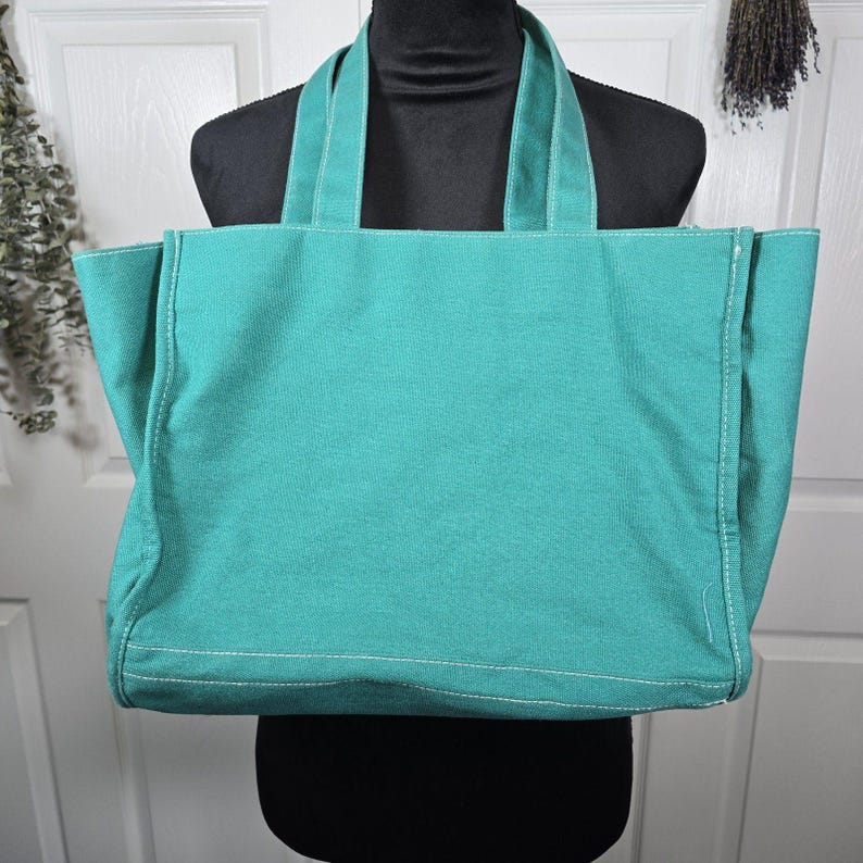 Vintage Disney The Little Mermaid Ariel Canvas Tote Bag Bookbag Sequins Beaded image 4