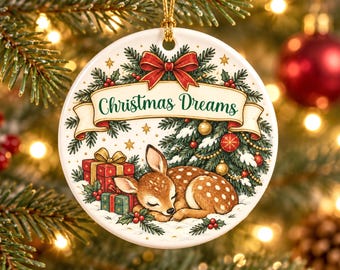 Baby's First Christmas Ornament, Personalized Ceramic Keepsake, Custom Baby Name Ornament, Newborn Holiday Gift, Nursery Christmas Decor