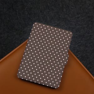 Brown Pink Polka Dots Kindle Case Paperwhite 6.8"/7" Case,Kindle 10th 11th,Personalization Kindle Paperwhite Cover,All New Kindle Case 2026
