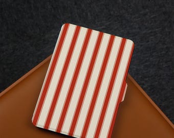 Classic Red Stripes Kindle Case Paperwhite 6.8&quot;/7&quot; Case, Kindle 10th 11th, Personalization Kindle Paperwhite Cover, All New Kindle Case 2024