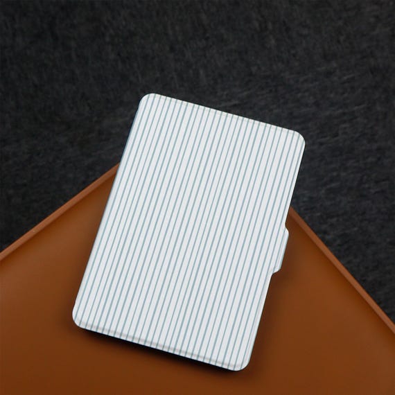 Classic Blue Stripe Kindle Case Paperwhite 6.8"/7" Case, Kindle 10th 11th, Personalization Kindle Paperwhite Cover, All New Kindle Case 2024