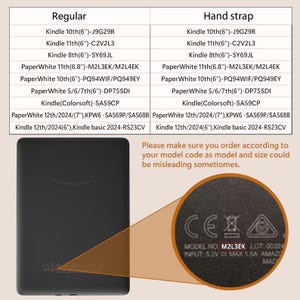 Funda para Kindle Paperwhite de 6.8 pulgadas con diseño de murciélagos y plantas, Kindle 10.º y 11.º, funda personalizada para Kindle Paperwhite, nueva funda para Kindle 2024 imagen 9