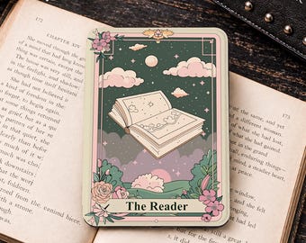 Funda para Kindle con diseño de tarot del lector, cubierta personalizada para Paperwhite de 10.º, 11.º y 12.º grado, diseño impreso con correa de mano, regalo de cumpleaños para amantes de los libros.