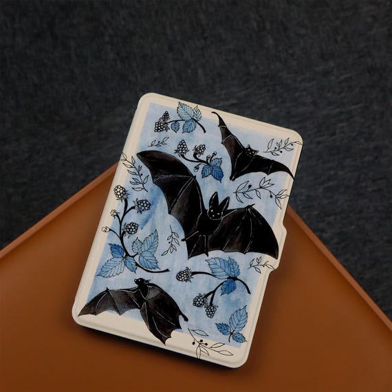 Bats and Botanicals Kindle Case For Paperwhite 6.8"Case, kindle 10th 11th, Personalization Kindle Paperwhite Cover, All New Kindle Case 2024