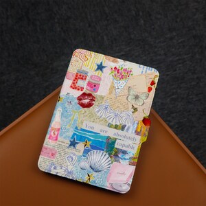 Custodia Kindle con motivo in carta strappata per Paperwhite 6.8", Kindle 10th 11th, personalizzazione della custodia Kindle Paperwhite, custodia Kindle completamente nuova 2024