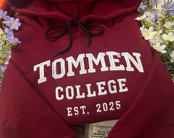 NMA-Unique Boys of Tommen Embroidered Sweatshirt, Tommen College, Johnny Kavanagh, 7 Gibsie, Binding 13, Keeping 13 Book Merch, rugby team