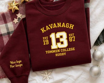 Tommen college Est 1987 Embroidered Hoodie Sweatshirt, Irish Rugby Gift for book lovers, Binding 13, Keeping 13, saving 6, Couple shirt