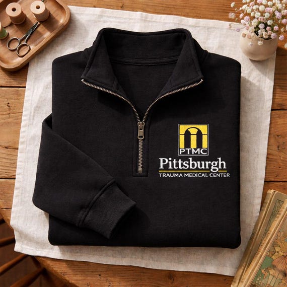 Pittsburgh Trauma Medical Center Embroidered Sweatshirt, PTMC Merch, ER Nurse Hoodie, Healthcare Worker Gift, Medical Crewneck
