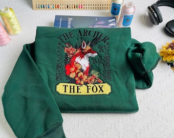 Readers, Gift For - Shirts Bookish - Sweatshirt Bookish - Hoodie Heart Broken A Upon Once - Sweater Embroidered Fox The And Archer The.