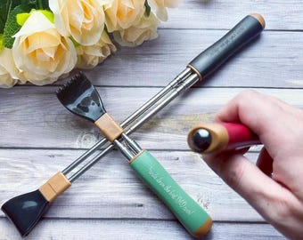 Personalized Back Scratcher for Dad: Engraved Acupressure Massage Tool