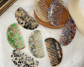 べっ甲ヘアコーム | セルロースアセテート両面ピック - Etsy 日本