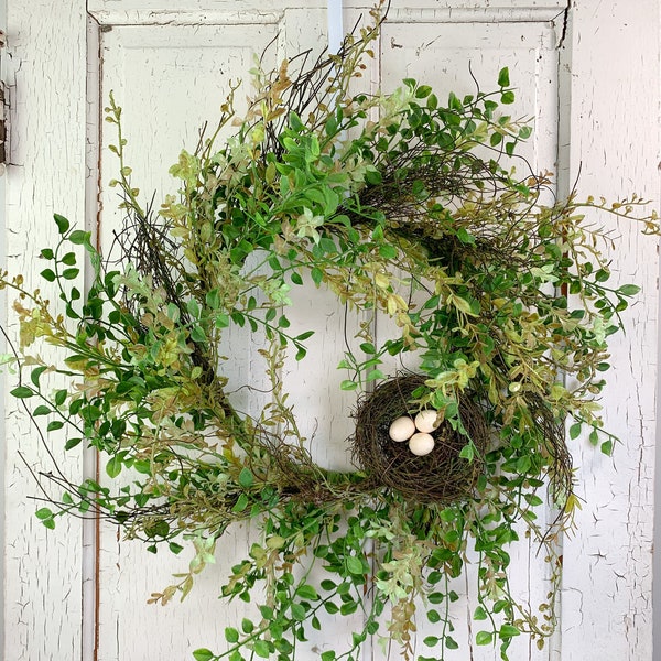 Birds Nest Wreath Etsy