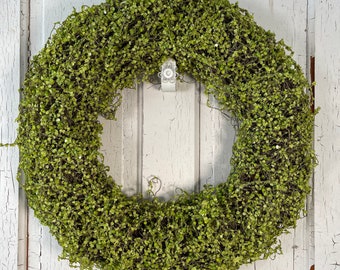 Moss Green / Olive / Natural Finland Reindeer Craft Wreath Choose Weight 