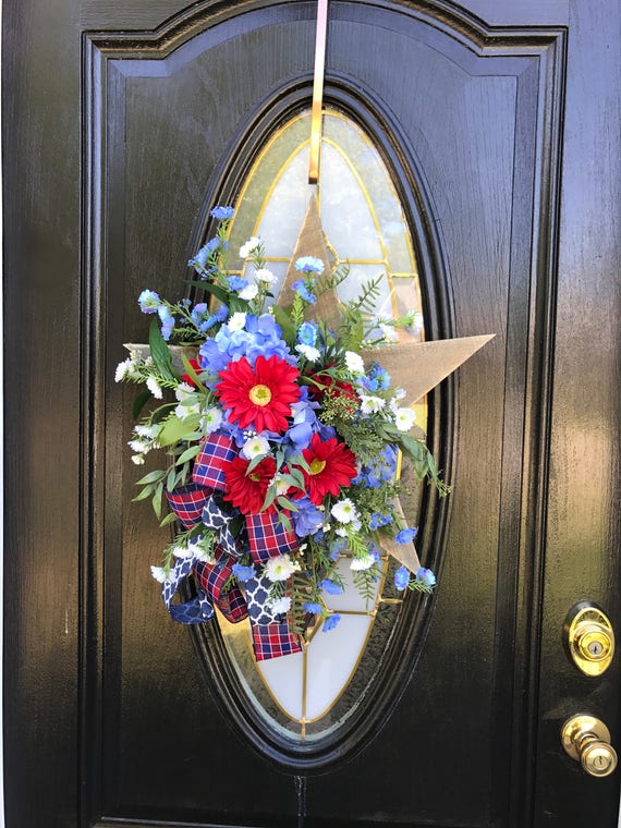 Patriotic Door Hanger Patriotic Wreaths For Front Door 4th Of