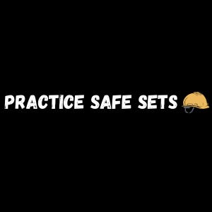 Unisex T-Shirt | "Practice Safe Sets" Funny Backstage Theatre Gift for Crew