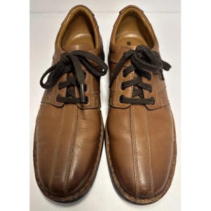 Clarks Travel Soft Mens Leather Oxfords Nice Made Soft Leather Size 9.5M Clarks Collection Men main image 2