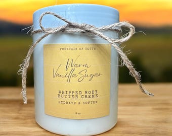 SUCRE VANILLE CHAUD : crème fouettée au beurre corporel.