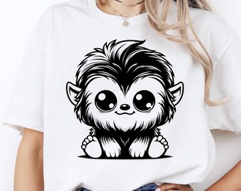 Adorable Baby Yeti T-Shirt: Chibi Snow Monster, Cozy Winter Vibes Graphic Tee