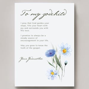 Regalo de bautismo católico, carta de bautismo, regalo de bautismo católico, BAUTISMO CATÓLICO, FLORAL, instantáneo, descarga