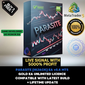 v5.4 Parasite Hijack EA Gold Forex Robot Metatrader MT5 Expert Advisor unlimited licence and lifetime update, Autotrader financial trading
