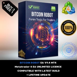 v9.4 BTC ROBOT EA Crypto Forex Robot Metatrader MT4 Expert Advisor unlimited licence and free lifetime update, Autotrader financial trading