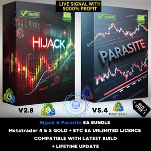 Hijack and Parasite EA Bundle Expert Advisor MT4 MT5 Auto Trading Robot unlimited licence with lifetime updates, financial trading bot