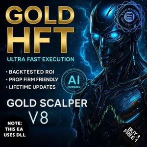 v8 HFT Fast M1 Gold Scalper EA Metatrader MT4 Expert Advisor unlimited licence and free lifetime update, Autotrader financial trading