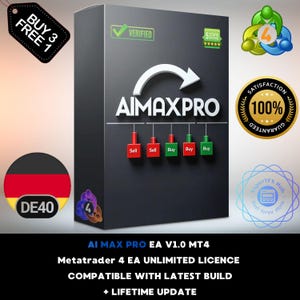 AI Max Pro EA Dax Index Forex Robot Metatrader MT4 Expert Advisor unlimited licence and free lifetime update, Autotrader financial trading