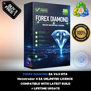 v6.5 Forex Diamond EA Forex Robot Metatrader MT4 Expert Advisor unlimited licence and free lifetime update, Autotrader financial trading