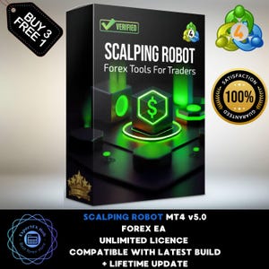 v5.0 Scalping Robot EA MT4 Robot Metatrader MT4 Expert Advisor unlimited licence and free lifetime update, Autotrader financial trading