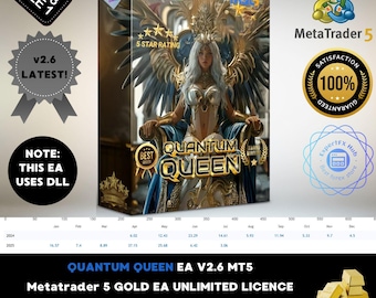 v2.6 Quantum Queen EA MT5 Expert Advisor Metatrader 5 Auto Trading Robot unlimited licence with lifetime updates, financial trading bot