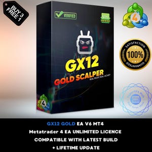 v6.0 GX12 Gold Scalper EA MT4 Robot Metatrader Expert Advisor unlimited licence and free lifetime update, Autotrader financial trading