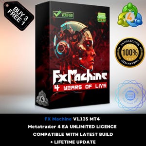 v1.135 FX Machine EA Forex Robot Metatrader MT4 Expert Advisor unlimited licence and free lifetime update, Autotrader financial trading