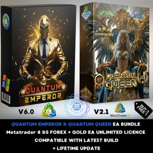Quantum Emperor and Queen EA Bundle Expert Advisor MT4 MT5 Auto Trading Robot unlimited licence with lifetime updates, financial trading bot