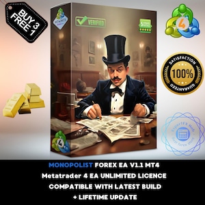 v1.1 Monopolist EA Forex Robot Metatrader MT4 Expert Advisor unlimited licence and free lifetime update, Autotrader financial trading