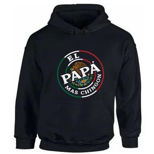 El ( PAPA ) Mas Chingon/a コットン パーカー S、M、L、XL、XXL カジュアル ユニセックス スタイリッシュ レイヤー セーター アウトフィット トップス