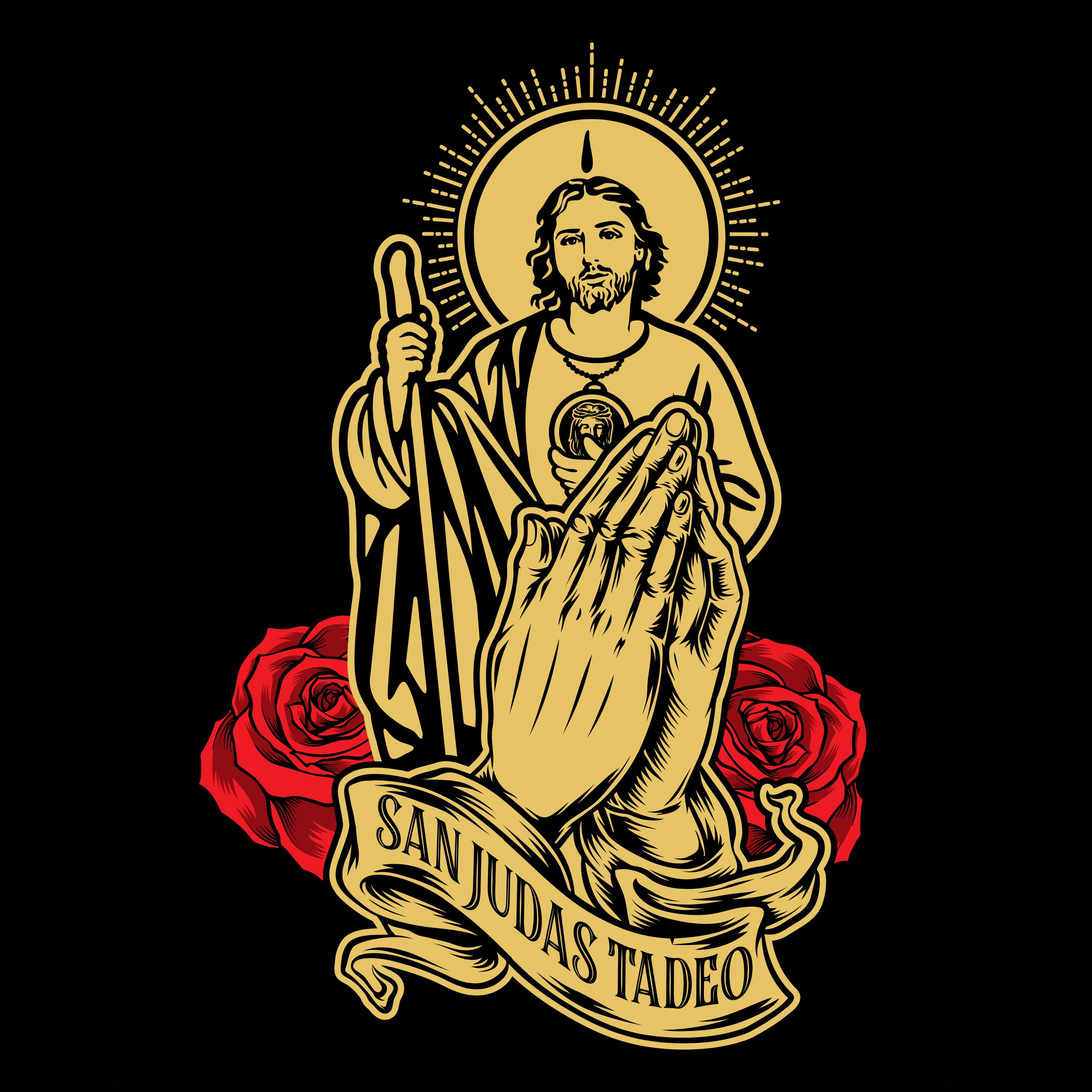 Tadeo Letras San Judas Tadeo Sticker - High Quality Vinyl - Etsy