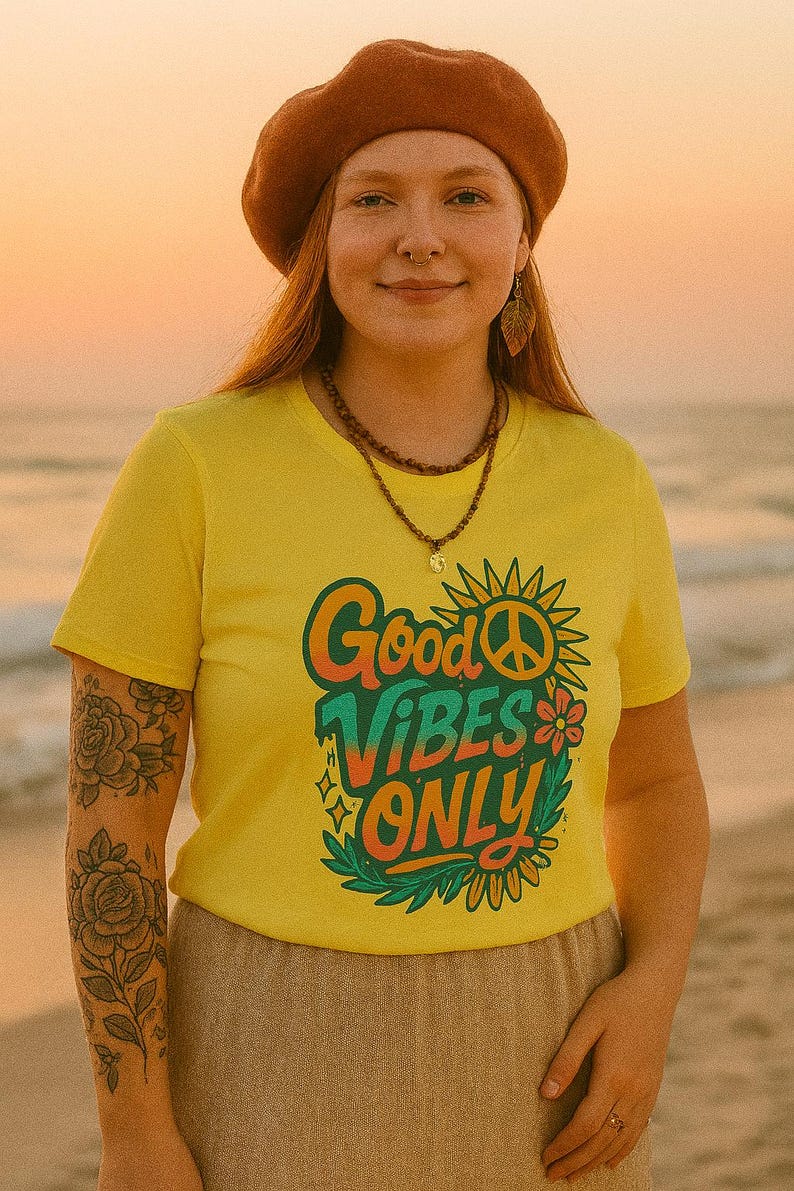 Good Vibes Only Unisex Softstyle T-Shirt, Positive Message Tee, Casual Wear, Gift for Friends, Summer Fashion, Eco-Friendly T-Shirt image 9
