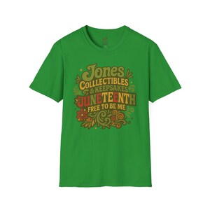 Juneteenth Celebration T-Shirt, Unisex Softstyle Tee for Festivals, Freedom Events, Gifts, Heritage Celebrations, Family Reunions image 2