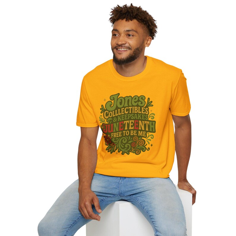Juneteenth Celebration T-Shirt, Unisex Softstyle Tee for Festivals, Freedom Events, Gifts, Heritage Celebrations, Family Reunions image 1
