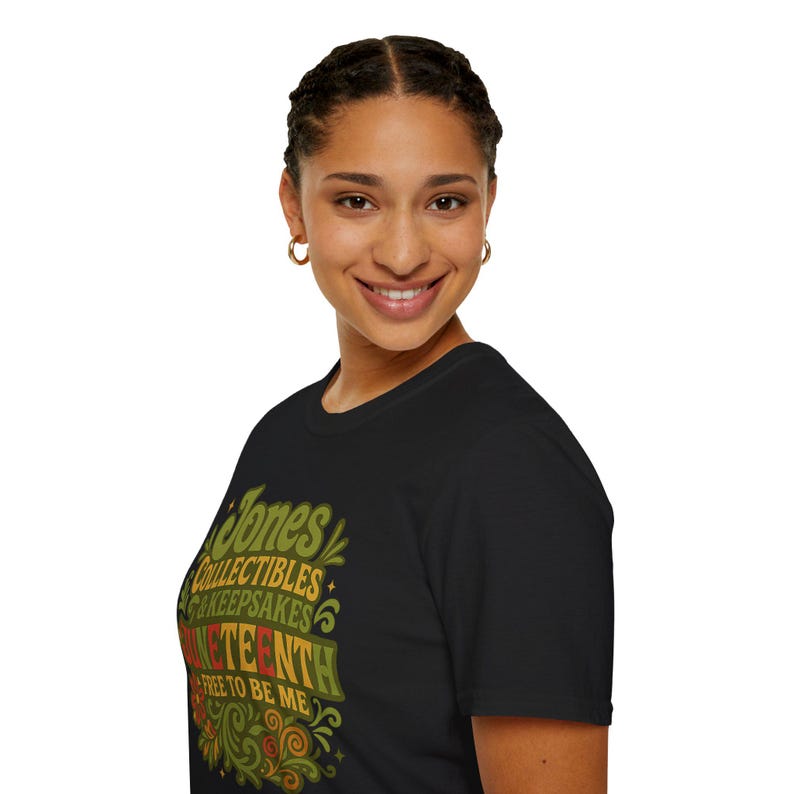Juneteenth Celebration T-Shirt, Unisex Softstyle Tee for Festivals, Freedom Events, Gifts, Heritage Celebrations, Family Reunions image 4