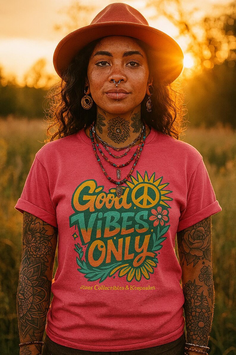 Good Vibes Only Unisex Softstyle T-Shirt, Positive Message Tee, Casual Wear, Gift for Friends, Summer Fashion, Eco-Friendly T-Shirt image 1