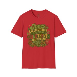 Juneteenth Celebration T-Shirt, Unisex Softstyle Tee for Festivals, Freedom Events, Gifts, Heritage Celebrations, Family Reunions image 3
