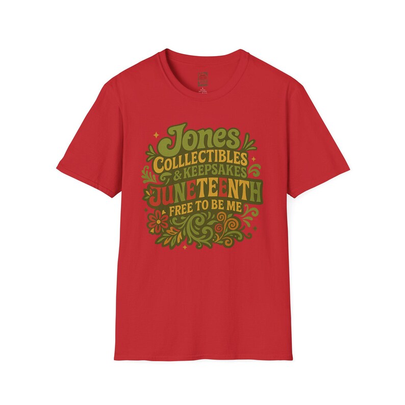 Juneteenth Celebration T-Shirt, Unisex Softstyle Tee for Festivals, Freedom Events, Gifts, Heritage Celebrations, Family Reunions image 3