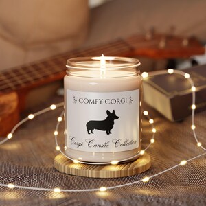 Comfy Corgi Scented Soy Candle - Cozy Home Décor, Pet Lover Gift, Relaxation Candle, Birthday Gift, Dog Lovers Candle