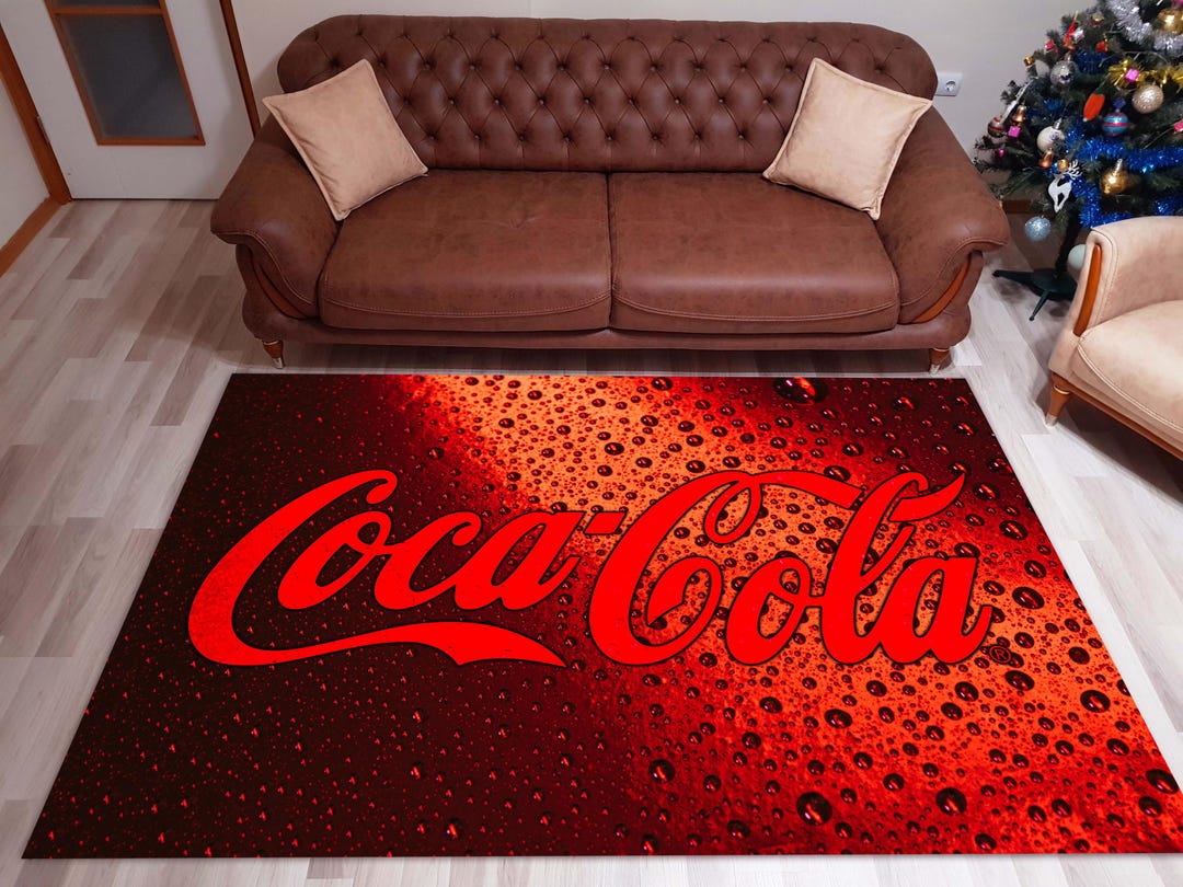 Coca Cola Round Rug Red Coca Cola Rug,coca Cola Retro Rug,coke Rug, Coke Carpet,cola Retro ...