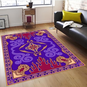 Magic Rug,Aladdin Rug,Aladdin&#39;s Rug,Tale Magic Rug,For Living Room Aladdin Rug,Fan Rug,Aladdin Area Rug,Non Slip  Rug,Teen&#39;s and Kids Rug
