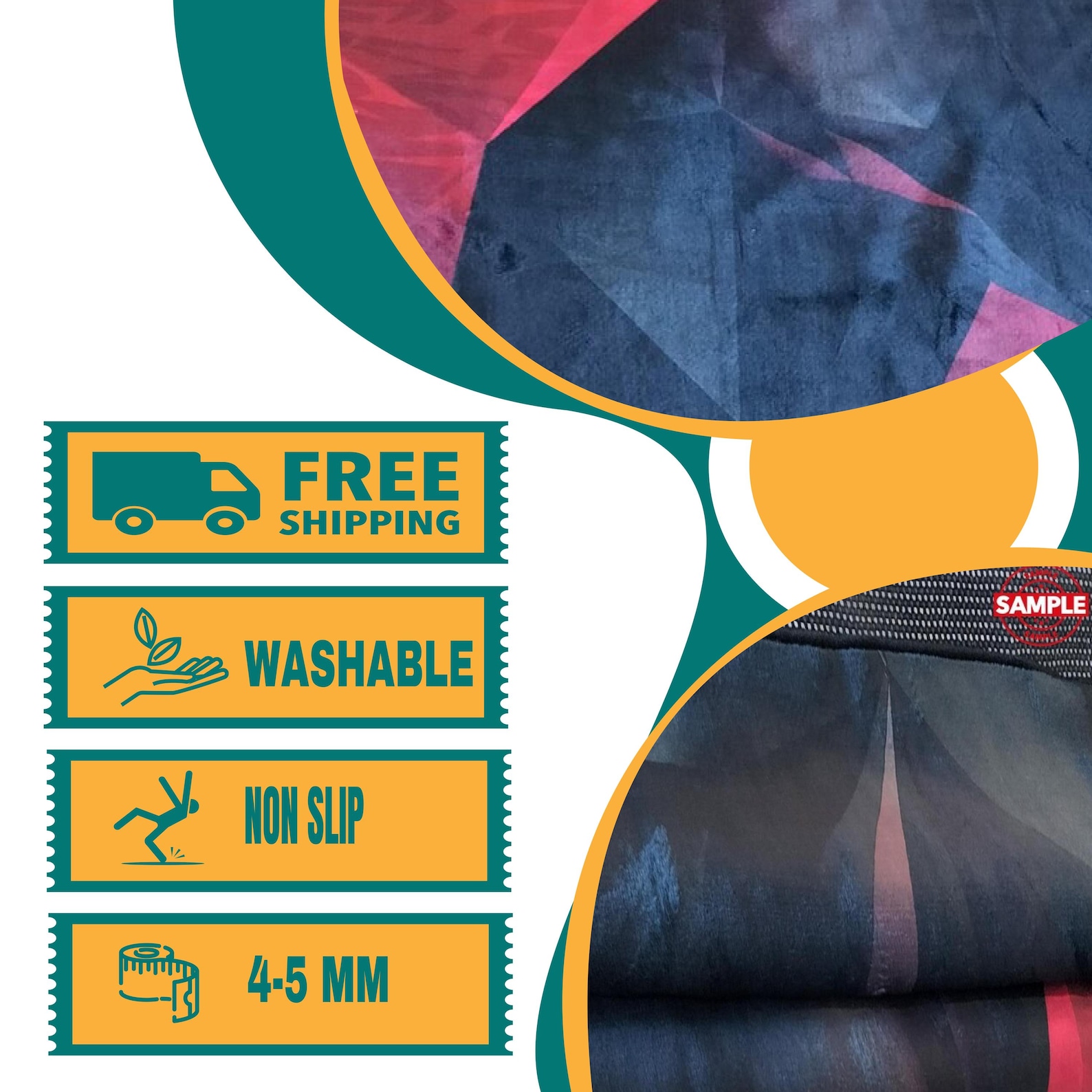 Neon Runner Rug, Runner Neon Rug, Neon Gift Runner Rug,neon Area Runner ...