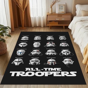 Star Wars Art Rug: 3D Print Decor, Non-Slip Cotton Base